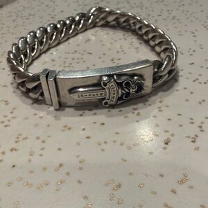 Chrome Hearts Silver Cuban links men’s Bracelet